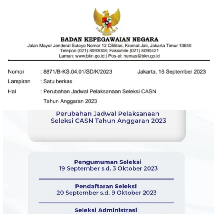 Pendaftaran CPNS – PPPK 2023 Resmi Dimundurkan. Ini Alasan BKN ...