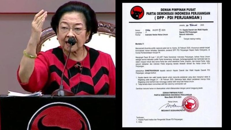 Surat Instruksi Harian Ketua Umum PDIP